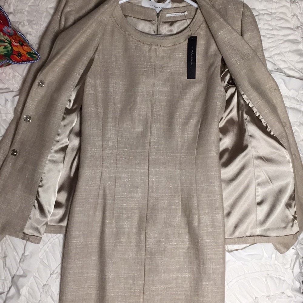 T Taharai Linen jacket and dress. NWT
